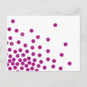 Tiny Pink Circles Bewaar de datum Briefkaart Sjabl (Voorkant)