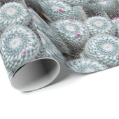 Tiny Pink Flowers Cactus Planten Cadeaupapier (Rol Hoek)