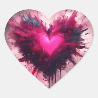 Tiny Pink Heart Hart Sticker