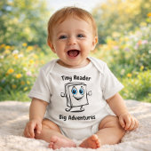 Tiny Reader, Big Adventures - Schattig boekontwerp Romper