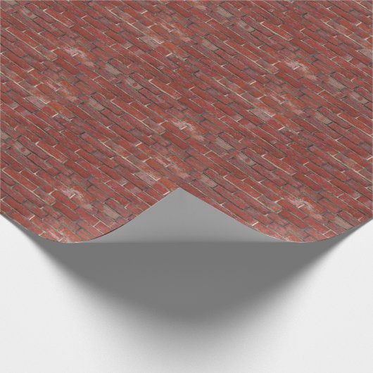 Tiny Red Brick Urban Cadeaupapier (Hoek)