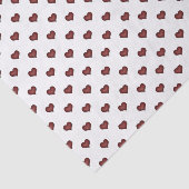 Tiny Red Hearts Patroon Tissuepapier (Detail)