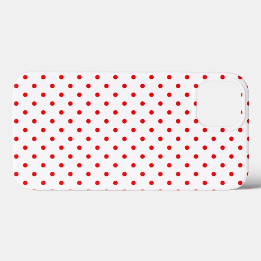 Tiny Red Polka Dot Pattern Case-Mate iPhone Case (Achterkant (horizontaal))