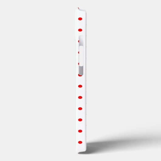 Tiny Red Polka Dot Pattern Case-Mate iPhone Case (Achterkant / Links)