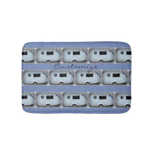 Tiny Retro teardrop caravan campers Badmat (Voorkant)