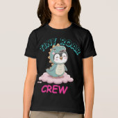 Tiny Roar Crew Dino Penguin T-shirt – Schattige Ka (Voorkant)
