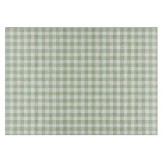 Tiny Sage and White Gingham Snijplank