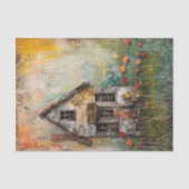 TINY SHABBY COUNTRY HOUSE GEMENGDE MEDIA DECOUPAGE TISSUEPAPIER (Voorkant)