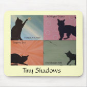 Tiny Shadows Cat Mousepad - YELLOW Muismat (Voorkant)
