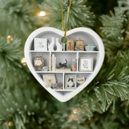 Tiny Shelves  Cat Lover shelf 2D print Cats Keramisch Ornament
