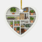 Tiny Shelves: Gardening edition (graphic print) Keramisch Ornament (Voorkant)