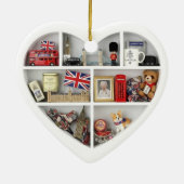 Tiny Shelves: I Love London 2D print British UK Keramisch Ornament (Achterkant)