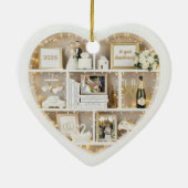 Tiny Shelves Personalized Wedding Anniversary Keramisch Ornament (Achterkant)