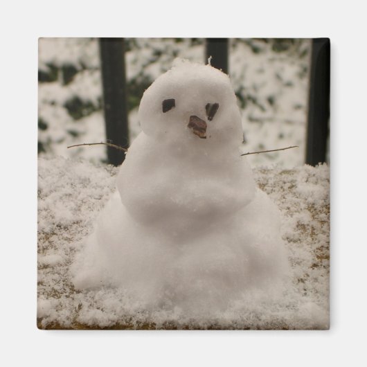 Tiny Snowman Magnet Magneet (Voorkant)