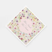 Tiny Spring Flower Wedding Servet (Hoek)