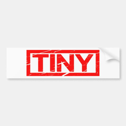 Tiny Stamp Bumpersticker (Voorkant)