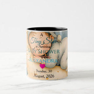 Tiny Star Is Arriving Baby Shower Collectie Tweekleurige Koffiemok
