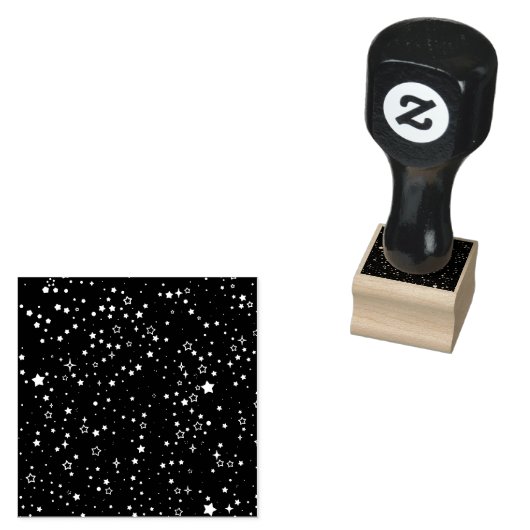 Tiny Stars Space Rubberstempel (Gestempeld)
