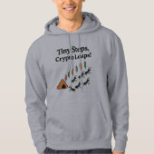 Tiny Steps Crypto Leaps Trading Hoodie (Voorkant)
