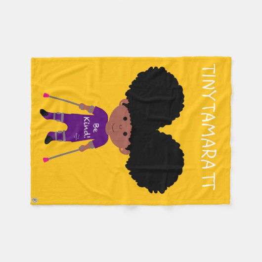 Tiny Tamara TTFleece Deken, klein 30 "x 40" Fleece Deken (Voorkant (Horizontaal))