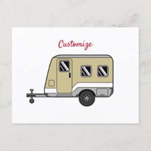 Tiny Tan Caravan Camper Thunder_Cove Briefkaart