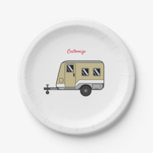 Tiny Tan Caravan Camper Thunder_Cove Papieren Bordje