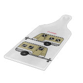 Tiny Tan Caravan Camper Thunder_Cove Snijplank (Hoek)