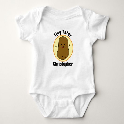 Tiny Tater Aangepaste naam Romper (Voorkant)