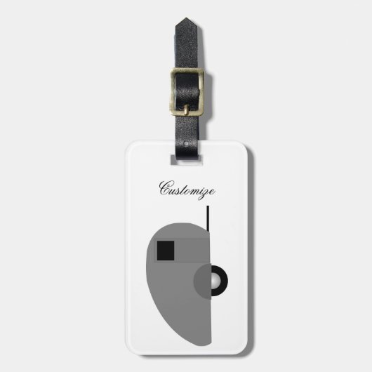 Tiny Teardrop Trailer Thunder_Cove Bagagelabel (Voorkant verticaal)