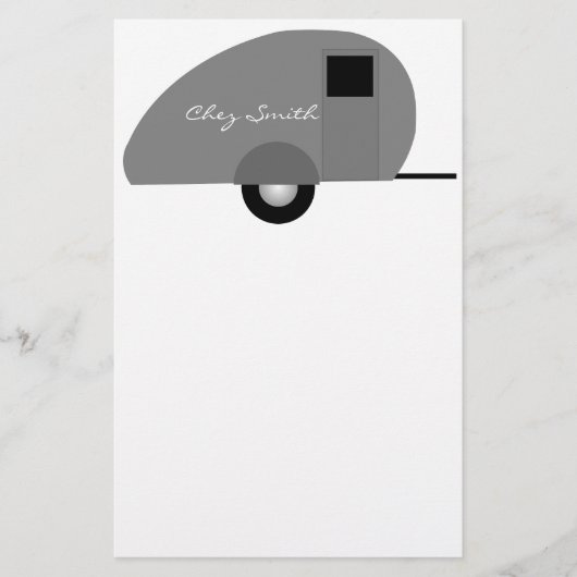 Tiny Teardrop Trailer Thunder_Cove Briefpapier (Voorkant)