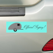 Tiny Teardrop Trailer Thunder_Cove Bumpersticker (Op auto)