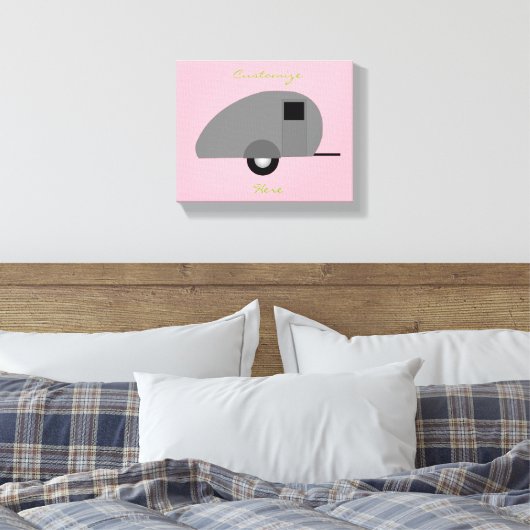 Tiny Teardrop Trailer Thunder_Cove Canvas Afdruk (Insitu (Slaapkamer))