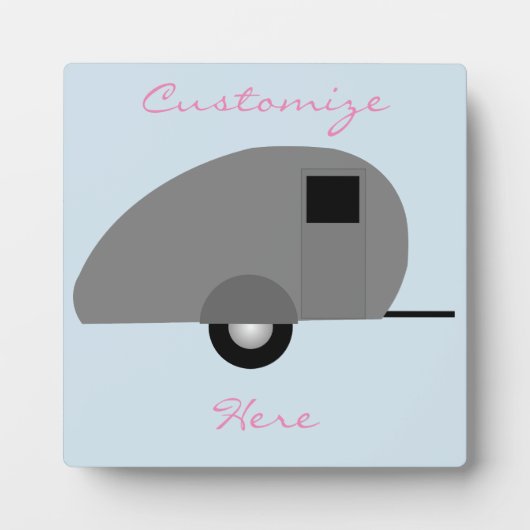 Tiny Teardrop Trailer Thunder_Cove Fotoplaat (Voorkant)