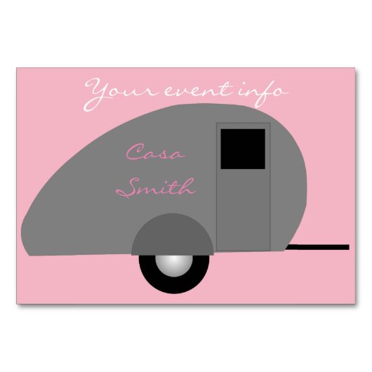 Tiny Teardrop Trailer Thunder_Cove Kaart (Voorkant)