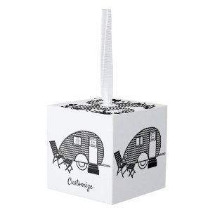 Tiny Teardrop Trailer Thunder_Cove Kubus Ornament