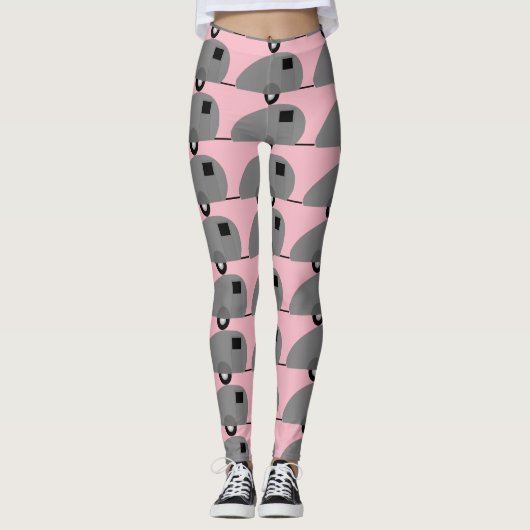 Tiny Teardrop Trailer Thunder_Cove Leggings (Voorkant)
