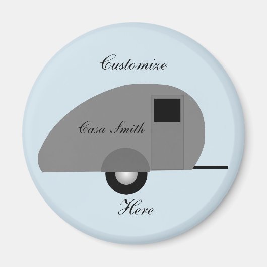 Tiny Teardrop Trailer Thunder_Cove Magneet (Voorkant)