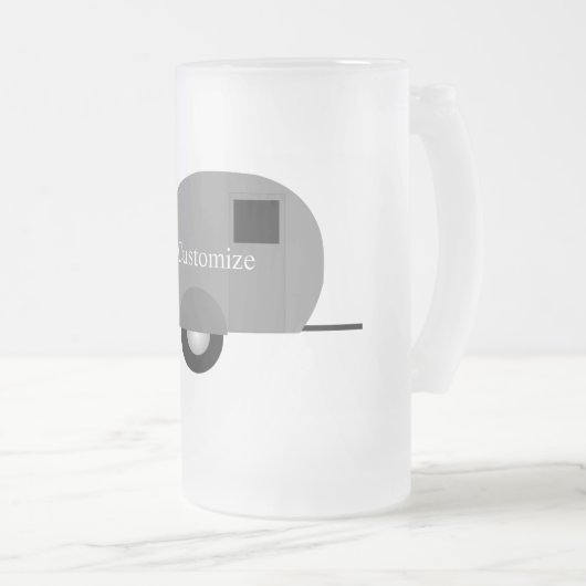 Tiny Teardrop Trailer Thunder_Cove Matglas Bierpul (Voorkant rechts)