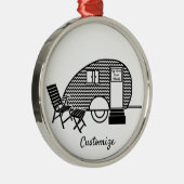 Tiny Teardrop Trailer Thunder_Cove Metalen Ornament (Rechts)