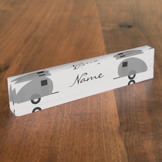 Tiny Teardrop Trailer Thunder_Cove Naambordje (Zijkant)