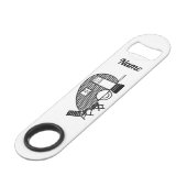 Tiny Teardrop Trailer Thunder_Cove Speed Flessenopener (Voorkant Gekanteld)