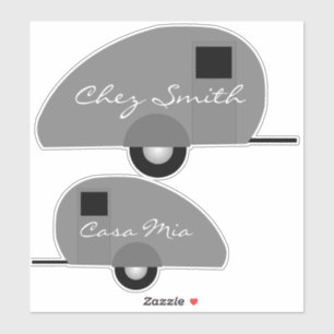 Tiny Teardrop Trailer Thunder_Cove Sticker