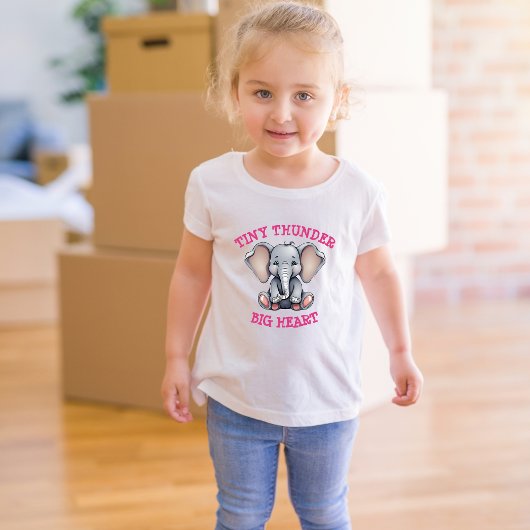 Tiny Thunder, groot hart peuter Tshirt
