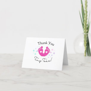 Tiny Toes Bedankt Card
