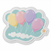 Tiny Toes Turn One – A Gentle Step into the Big On Sticker (Voorkant)