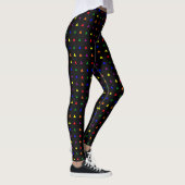 Tiny Triangles Motif Fierté Couleurs Leggings (Droite)