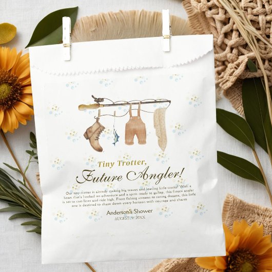 Tiny Trotter Future Angler Gevist Baby shower Bedankzakje