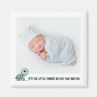 Tiny Turtle Baby-fotomagneet Magneet