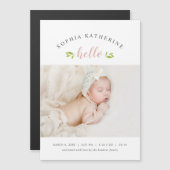 Tiny Twigs Magnetic Photo Birth Announance (Voorkant / Achterkant)