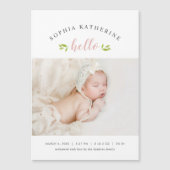 Tiny Twigs Magnetic Photo Birth Announance (Voorkant)